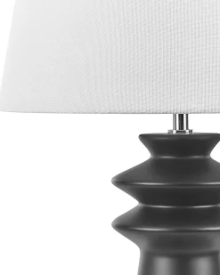 Tischlampe Aus Keramik Schwarz Morant
