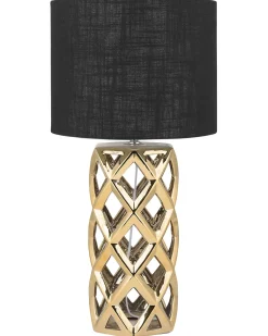Tischlampe Gold 71 Cm Geometrisch Selja