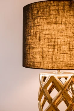 Tischlampe Gold 71 Cm Geometrisch Selja