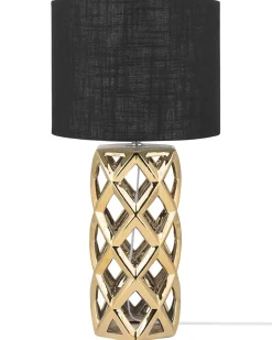 Tischlampe Gold 71 Cm Geometrisch Selja