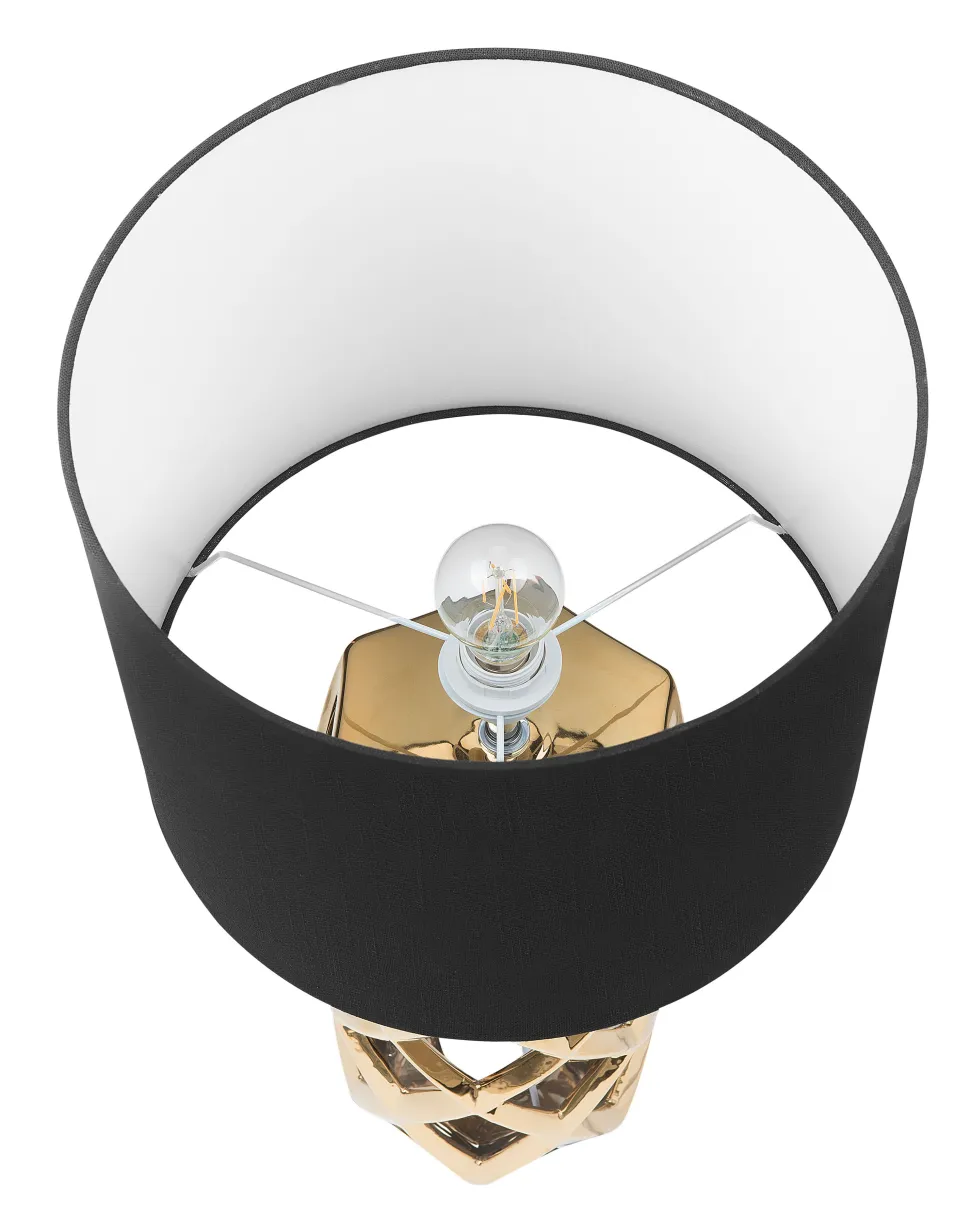 Tischlampe Gold 71 Cm Geometrisch Selja