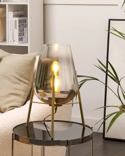 Tischlampe Gold Mena