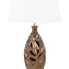 Tischlampe Goldbraun 61 Cm Rund Tori