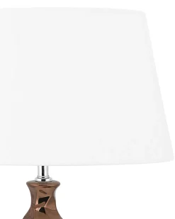 Tischlampe Goldbraun 61 Cm Rund Tori