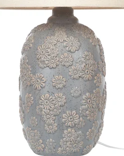 Tischlampe Grau / Beige 46 Cm Kegelform Ferrey