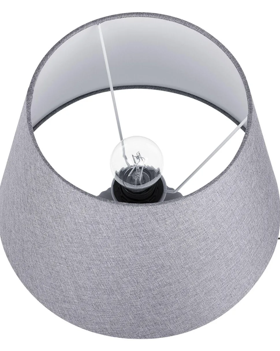 Tischlampe Grau 52 Cm Kegelform Fergus