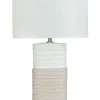 Tischlampe Hellbeige 38 Cm Trommelform Navia