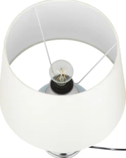 Tischlampe Hellblau 56 Cm Trommelform Brenta