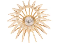 Tischlampe Heller Holzfarbton 28 Cm Kegelform Clyde