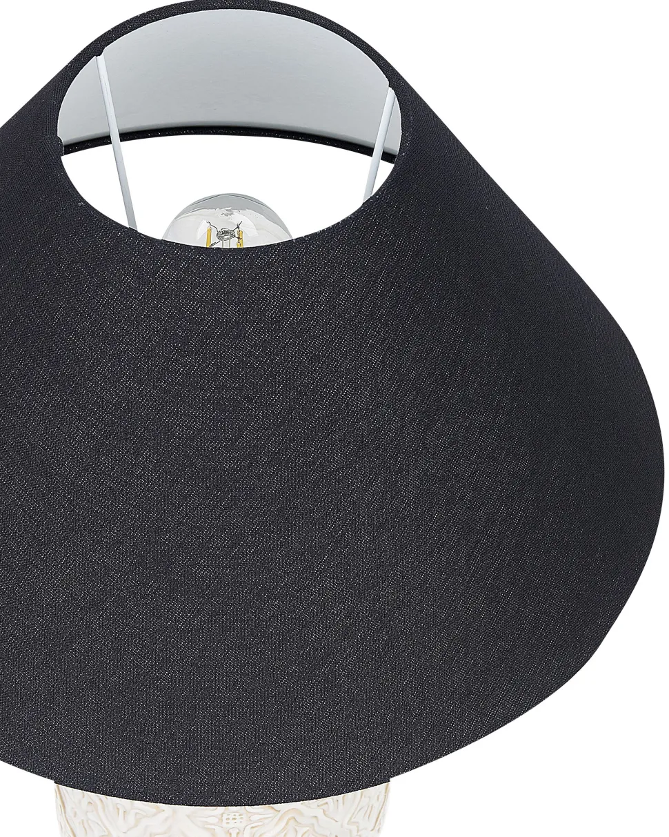 Tischlampe Keramik Beige 56 Cm Telire