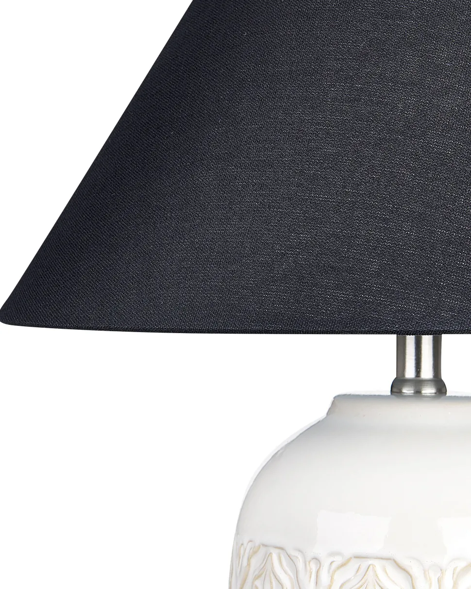 Tischlampe Keramik Beige 56 Cm Telire