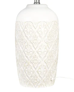 Tischlampe Keramik Beige 56 Cm Telire