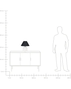 Tischlampe Keramik Beige 42 Cm Cadena