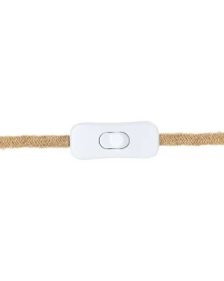 Tischlampe Keramik Grau / Naturlich 56 Cm Kegelform Matilde