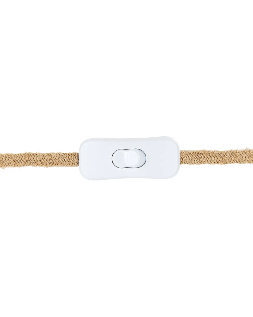 Tischlampe Keramik Grau / Naturlich 56 Cm Kegelform Matilde
