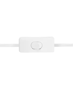 Tischlampe Keramik Grau / Weis 40 Cm Trommelform Yuna