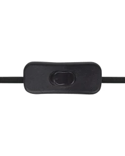 Tischlampe Keramik Schwarz-Weis 45 Cm Trommelform Yunes