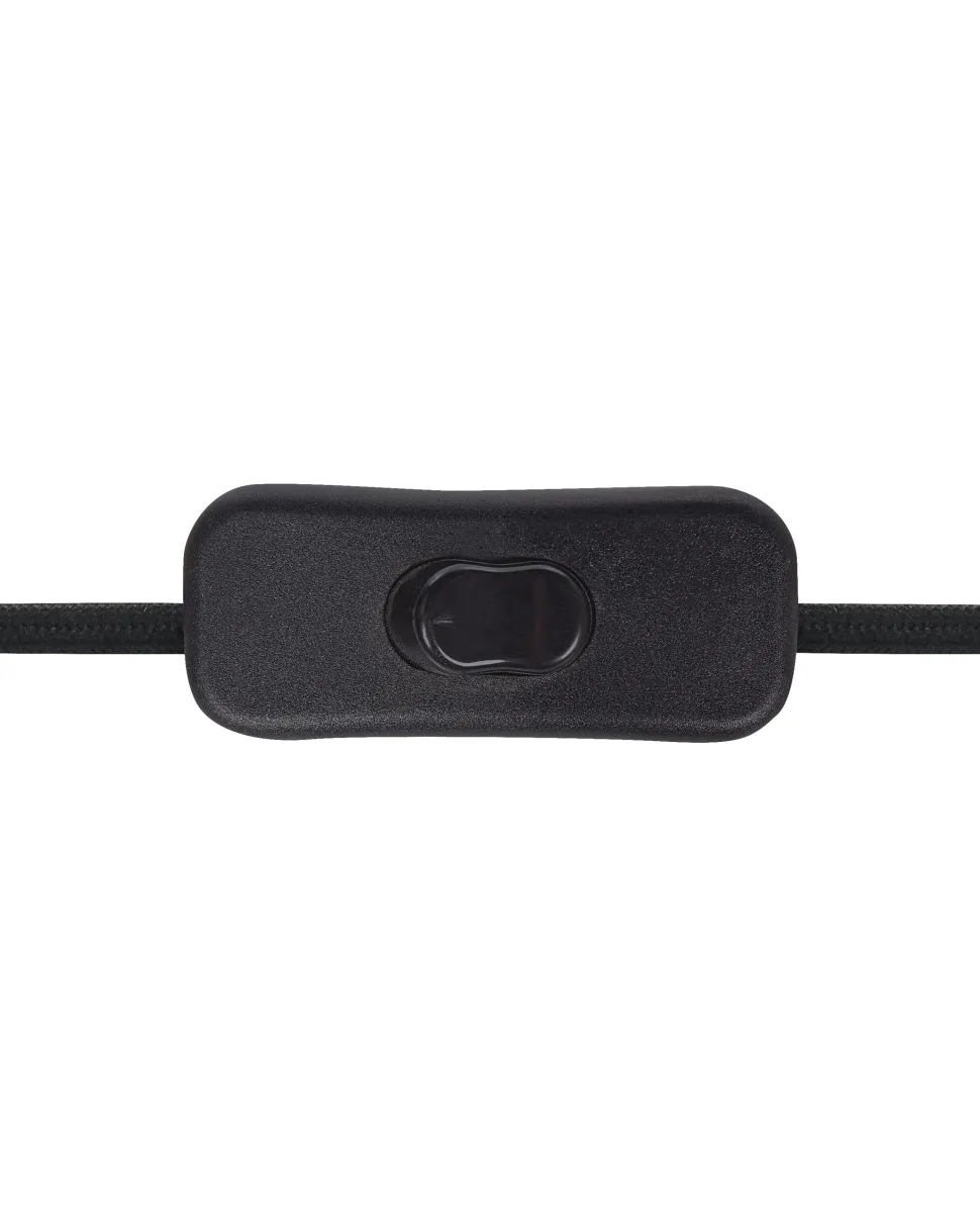 Tischlampe Keramik Schwarz-Weis 45 Cm Trommelform Yunes