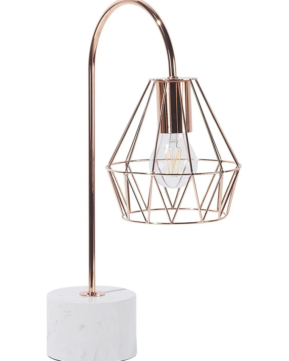 Tischlampe Kupfer 50 Cm Gitter Mooni Medium