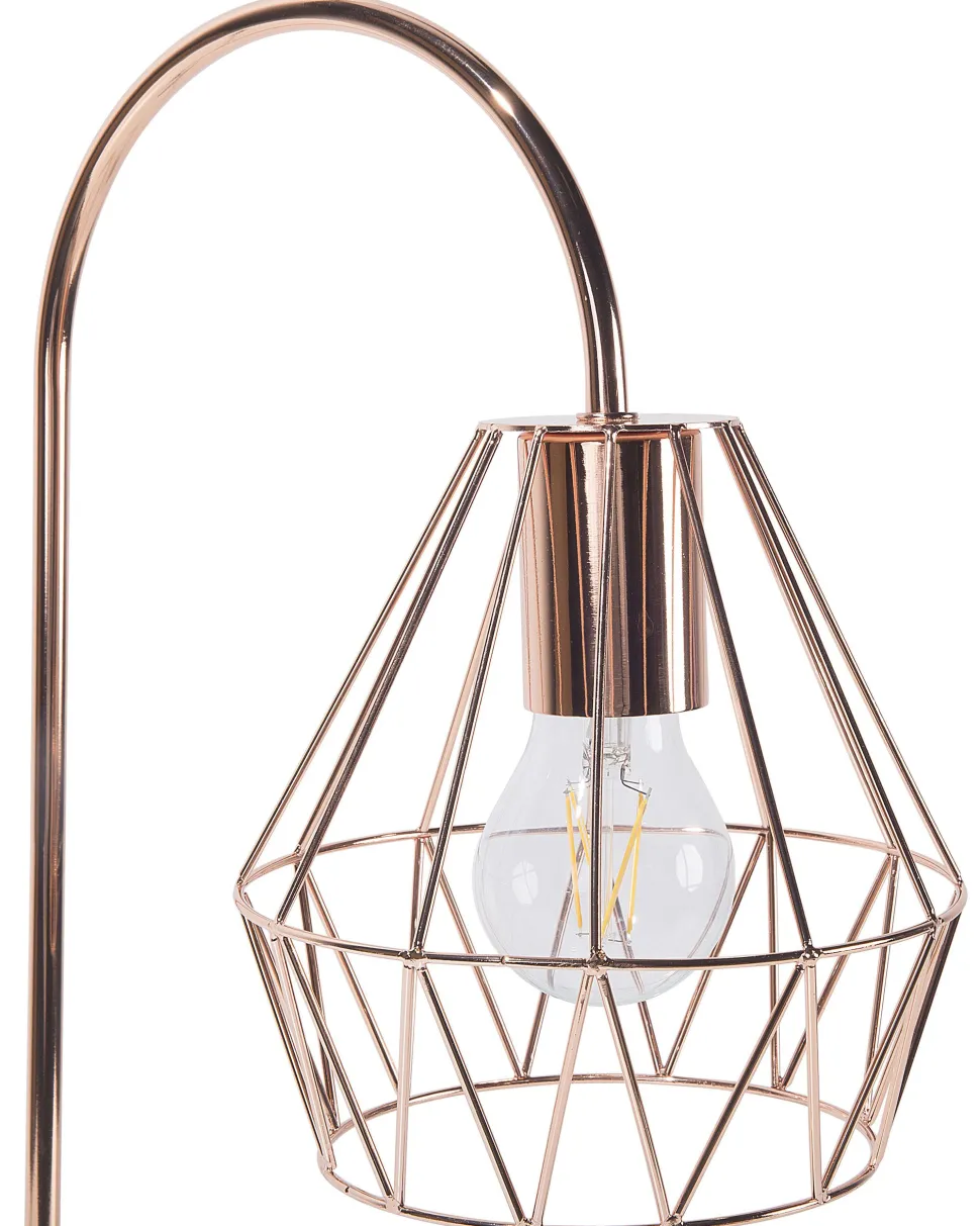 Tischlampe Kupfer 50 Cm Gitter Mooni Medium