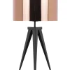 Tischlampe Kupfer 55 Cm Trommelform Stiletto