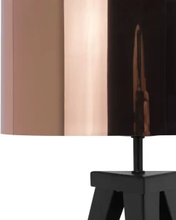 Tischlampe Kupfer 55 Cm Trommelform Stiletto