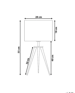 Tischlampe Kupfer 55 Cm Trommelform Stiletto