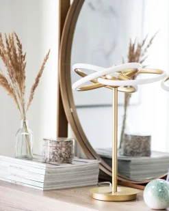 Tischlampe Led Gold 45 Cm Akan