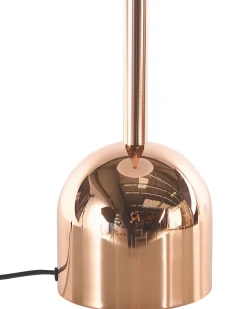 Tischlampe Metall Kupferfarben 64 Cm Rund Macasia