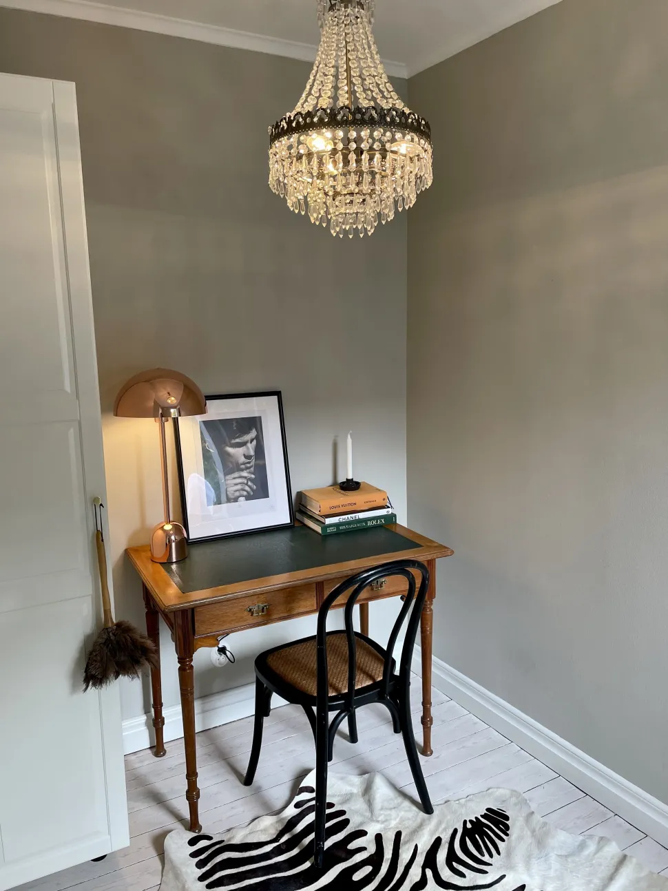 Tischlampe Metall Kupferfarben 64 Cm Rund Macasia