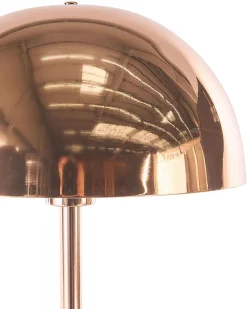 Tischlampe Metall Kupferfarben 64 Cm Rund Macasia