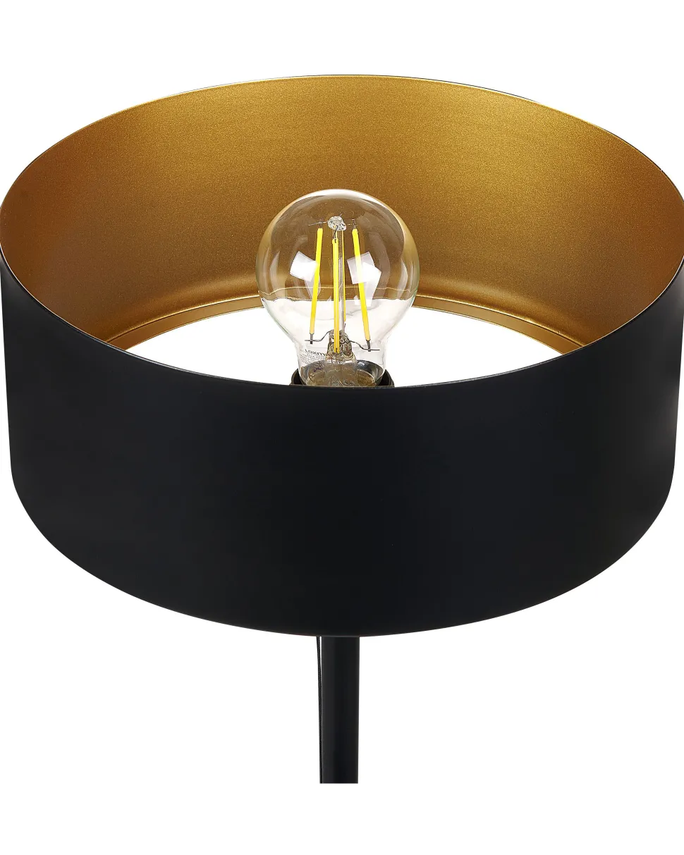 Tischlampe Metall Mit Usb-Anschluss Schwarz 47 Cm Aripo