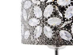 Tischlampe Nickel 40 Cm Trommelform Sajo S