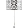 Tischlampe Nickel 58 Cm Trommelform Sajo L