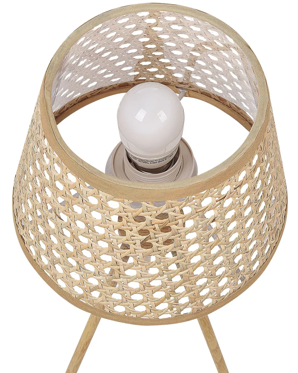 Tischlampe Rattan Naturlich Boetica