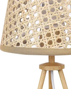 Tischlampe Rattan Naturlich Boetica