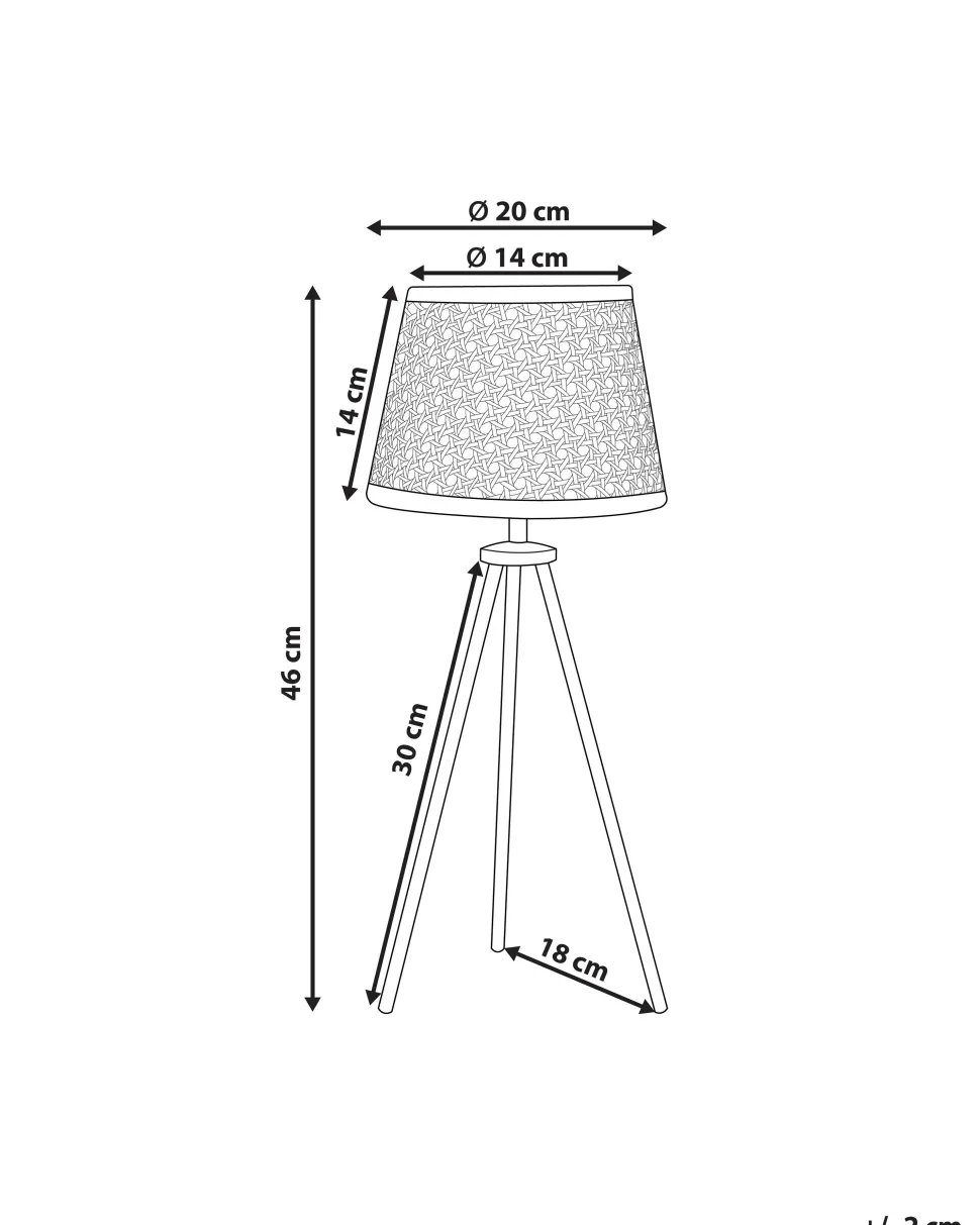 Tischlampe Rattan Naturlich Boetica