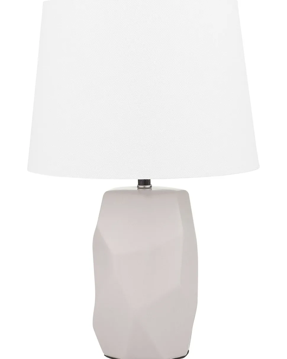 Tischlampe Rosa 43 Cm Trommelform Elia