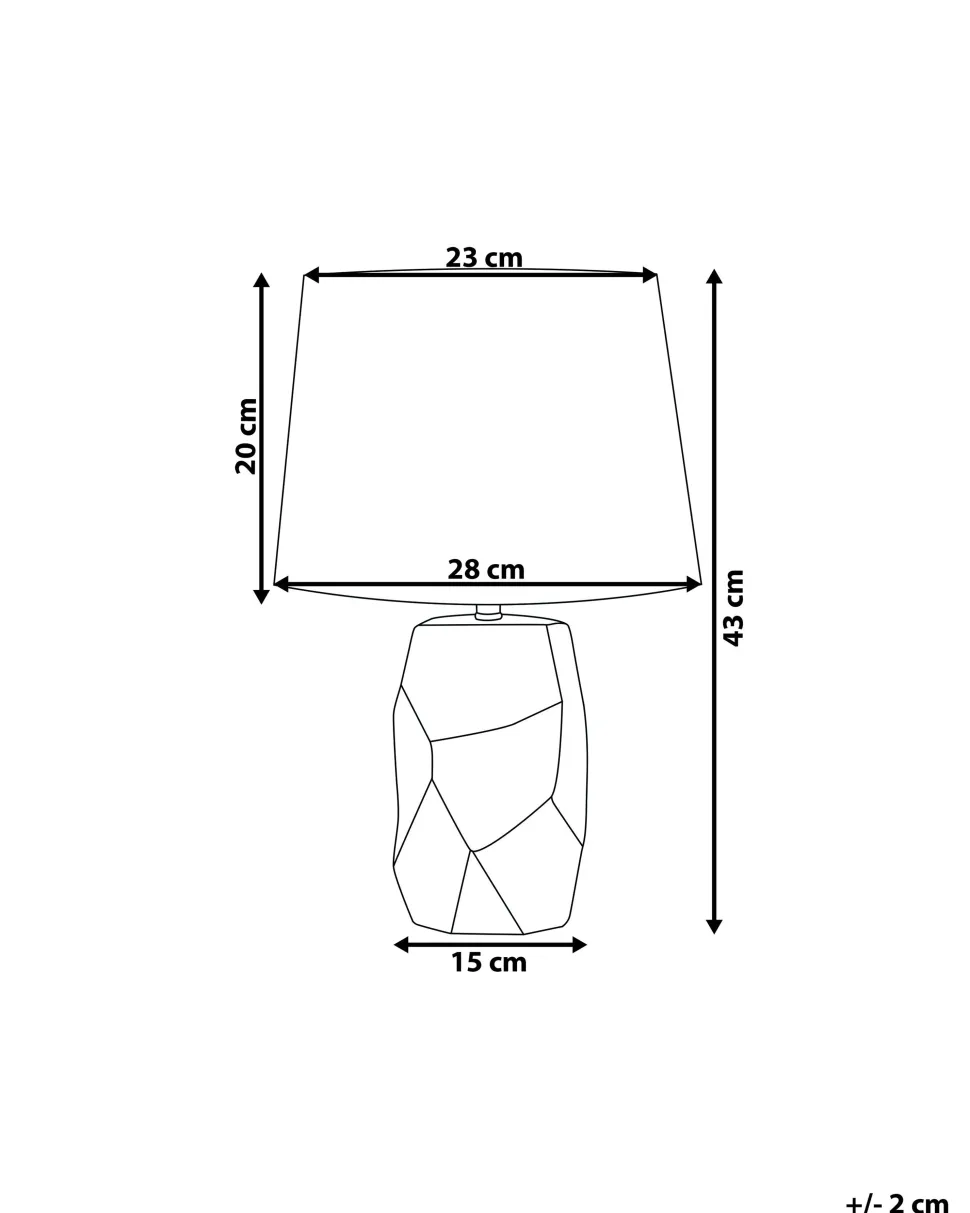 Tischlampe Rosa 43 Cm Trommelform Elia