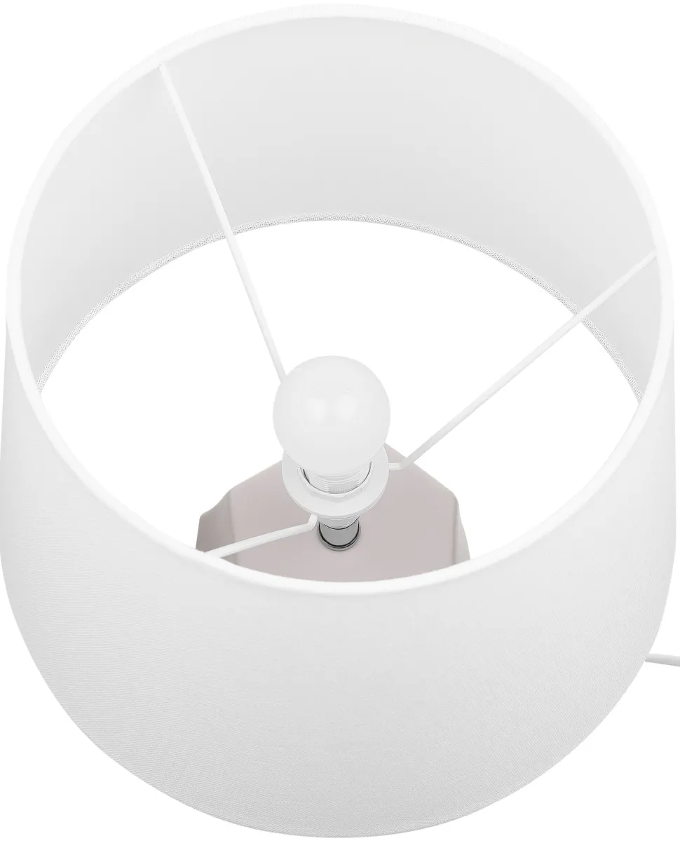 Tischlampe Rosa 43 Cm Trommelform Elia