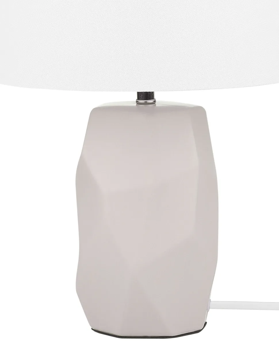 Tischlampe Rosa 43 Cm Trommelform Elia
