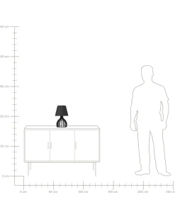 Tischlampe Schwarz 36 Cm Geometrisch Agueda