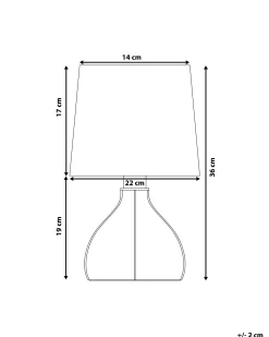 Tischlampe Schwarz 36 Cm Geometrisch Agueda