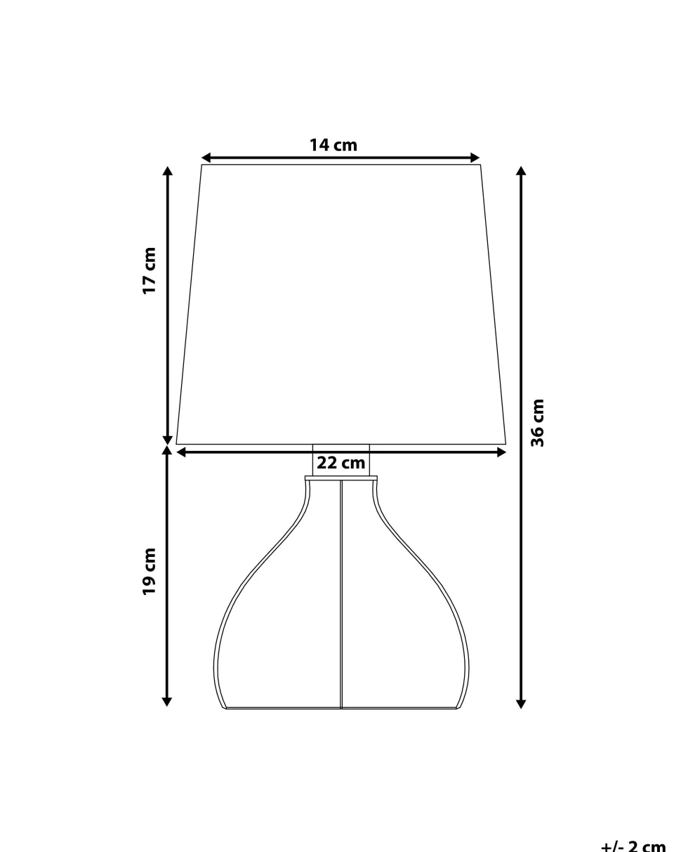 Tischlampe Schwarz 36 Cm Geometrisch Agueda
