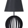 Tischlampe Schwarz 41 Cm Kegelform Samo