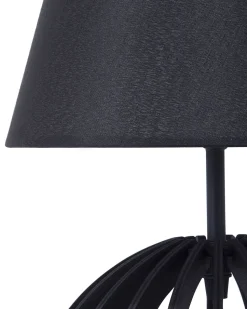 Tischlampe Schwarz 41 Cm Kegelform Samo