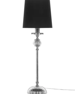 Tischlampe Schwarz 56 Cm Rund Kubena