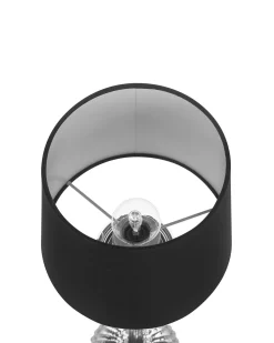 Tischlampe Schwarz 56 Cm Rund Kubena