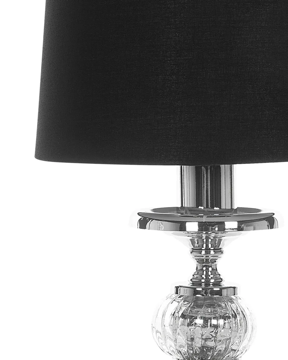 Tischlampe Schwarz 56 Cm Rund Kubena