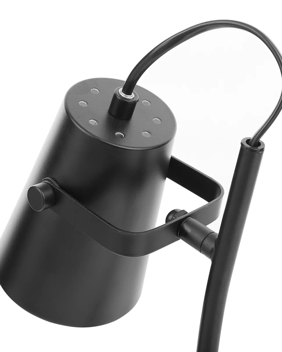Tischlampe Schwarz 39 Cm Rund Flint